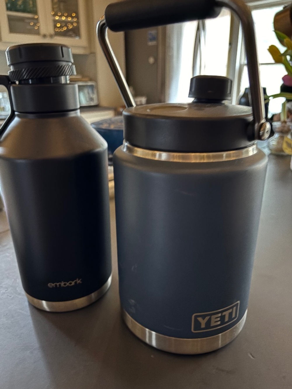 Yeti 1 gallon rambler thermos + Embark 64 oz thermos